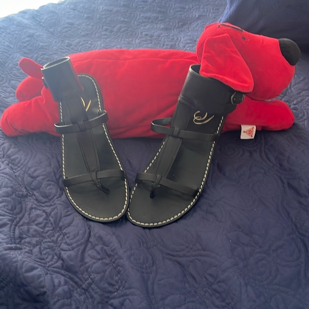 Sam Edelman black all leather sandals 9.5